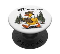 Off To The Hunt Cruise Duck Hider Hunter Fun PopSockets Adhesive PopGrip