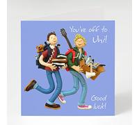 Off to Uni Good Luck Greeting Card One Lump or Two Holy Mackerel Cards