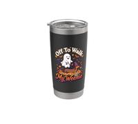 Off to Walk My Weenie Stainless Steel Insulated Tumbler