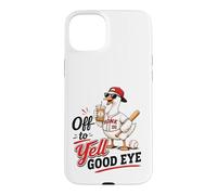 Off to Yell Good Eye Goose Baseball Mom Ballpark Weekend Fun Case for iPhone 15 Plus