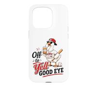 Off to Yell Good Eye Goose Baseball Mom Ballpark Weekend Fun Case for iPhone 15 Pro