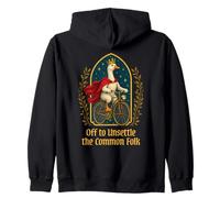 Off Unsettle The Common Folk Goose Funny Zip Hoodie