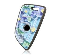 OFF WE GO Car Key Cover Case Key Fob Fit for BMW 2 3 5 7 Series X1 X3 X4 X5 X6 F45 G30 G32 F90 F48 G01 G02 F15 F85 F16 F86 Car Key Shell Car Key Protective Fob Key Holder Box, Blue