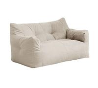 Off white 4ft 2 seat Bean Bag Sofa Couch Cover Washable Thick Cotton Bean Bag Chair Cover for Space saving Living Room Furniture