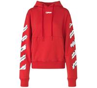 Off-White Airport Tape Diag Red Hoodie - XS