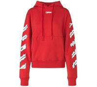 Off-White Airport Tape Diag Red Hoodie - XXS