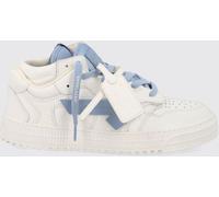Off-White Arrow Low-Top Sneakers in Grained Leather with Perforated Toe - Size: 41 - male