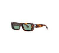 Off-white Arthur Rectangle-frame Sunglasses - Brown Havana - One Size