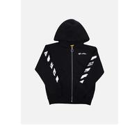 OFF-WHITE Boy's Juniors Script Zip Hoodie - Black/Multi