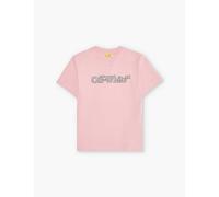 Off-white C/o Virgil Abloh Girls Pink - Glittered Kids Big Bookish Glitter-embellished Logo-print T-shirt 6 Years