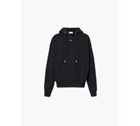 Off-white C/o Virgil Abloh Mens Black White Dragon Skate Relaxed-fit Brand-print Cotton-jersey Hoody Xl