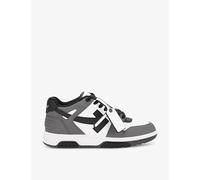 Off-White C/O Virgil Abloh Mens Off-White C/O Virgil Abloh Out Of Office Logo-Embroidered Leather Low-Top Trainers Grey/Dark Eur 44 / 10 UK Men