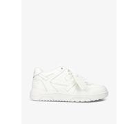 Off-White C/O Virgil Abloh Mens Off-White C/O Virgil Abloh Out Of Office Logo-Embroidered Leather Low-Top Trainers White Eur 45 / 11 UK Men