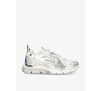 Off-White C/O Virgil Abloh Womens Off-White C/O Virgil Abloh Be Right Back Mesh and Faux-Leather Low-Top Trainers Grey/Other Eur 37 / 4 UK Women