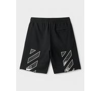 Off-White Caravaggio Diag Sweatshorts Black/White - Mens - L