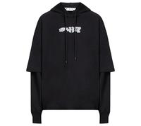 Off-White Carlos Type Double Tee Black Hoodie - L