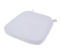 Off White,Chair Pad with Ties for Dining Chair 2" Thickn Dining Chair Cushion, U-Shape High Density Foam Comfortable Chair Pad for Kitchen, Slip Resistant Indoor Seat Cushion