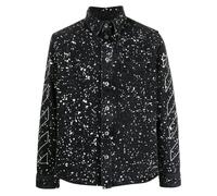 Off-White Diag Outline Design Denim Shirt Black - S