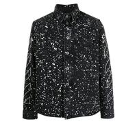 Off-White Diag Outline Design Denim Shirt Black - XS