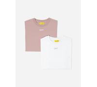 Off-White Girls Off Stamp 2 Pack T-Shirt Set in Pink - Pink - 4 Yrs