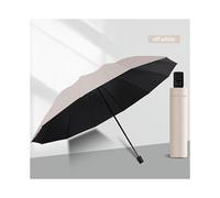 (off white) Heavy-Duty Extra Large Windproof Umbrella - 51-Inch Wide Canopy, Manual Open/Close, Compact Folding Design for Group, Family, Events, Sunny Days