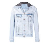 Off-White hooded Jacket Version Blue OMYE010E183860207101 XXS