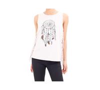 (Off White, L) BRAVE SOUL CATCH Womens Sleeveless T Shirt
