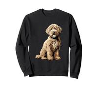 Off White Lagotto Romagnolo Dog Illustration Sweatshirt