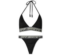 Off-White Logo Band Bikini Black Swim Wear - L