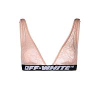 Off-White logo-jacquard triangle bra - Neutrals S