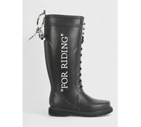 Off-White Logo Wellington Boots "For Riding" Black - 2