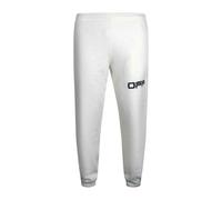 Off-White Mens Airport Logo Taped Jogging Bottoms - White - White - XL - 100% Cotton
