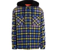 Off-White Mens Arrow Padded Flannel Dusty Blue Jacket - Size X-Large