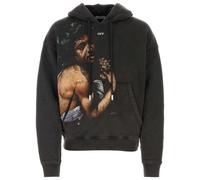 Off-White Mens Bacchus Black Skate Hoodie - Size X-Small