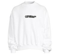Off-White Mens Blurr Book Over White Oversized Sweatshirt - Size Medium