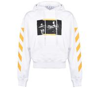 Off-White Mens Carav Painting Over White Hoodie - Size Medium