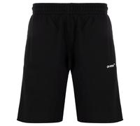 Off-White Mens Diag Helvetica Sweatshort Black Cotton - Size X-Large