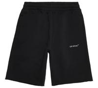 Off-White Mens Diag Outline Black Sweat Shorts Cotton - Size Medium