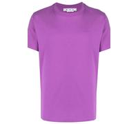 Off-White Men's Diag Tab Short Sleeve Crew Neck Slim Fit T-shirt in Purple | Size: 2XS Off-White Purple 2XS