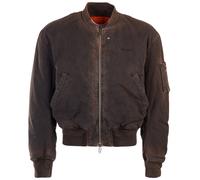 Off-White Mens Diag Tab Vintage Black Bomber Jacket Polyamide - Size Small