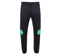 Off-White Men's Green Diag Outline Design Cuffed Black Sweatpants | Size: Large Off-White Green L