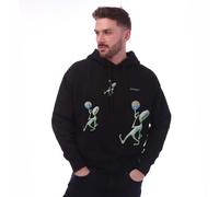 Off-White Mens Off White Alien Arrow Skate Hoodie in black green Cotton - Size Medium