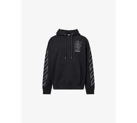 Off-White Mens Off-White Big Double Arrow Cotton-Jersey Hoody Black M