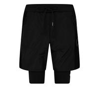 Off-White Mens Off White Off Diag Shorts in Black Dark Grn - Size Small