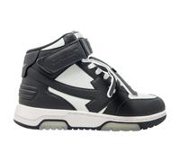 Off-White Mens Off White Out Of Office Mid Top Sneakers - Black Calf Leather - Size EU 40