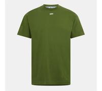 Off-White Mens Off White Regular Fit Lettering Short Sleeve T-Shirt in Green/White - Size X-Small