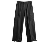 Off-White Men's OW Embroidered Drill Cotton Cargo Pants Black