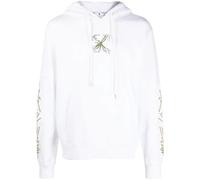 Off-White Mens Splash Arrow Skate Fit White Hoodie - Size Medium