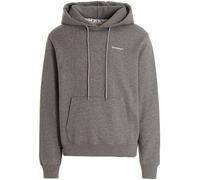 Off-White Mens Wave Outline Diag Design Grey Slim Hoodie - Size X-Small