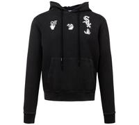 Off-White Mens X MLB Chicago White Sox Slim Fit Black Hoodie Cotton - Size Medium